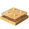 Basicwise Set of Glass Jars with Bamboo Lids and Wooden Tray – Charcuterie, Snack Organizer, and Fruit Platter for Party, Candy Jars, Cookies, Nuts, Fruits and Snack Box